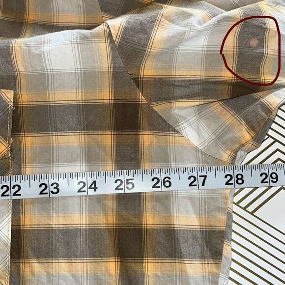 Big Mac Work Wear Mens XXL Shirt Brown Plaid Cotton Pearl Snaps LS Retro Western - Picture 4 of 5